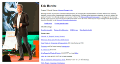 Desktop Screenshot of erichorvitz.com